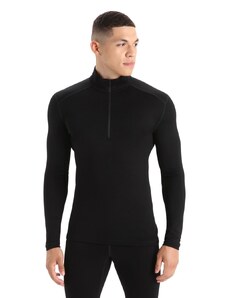 Pánské triko ICEBREAKER Mens 260 Tech LS Half Zip, Black velikost: L