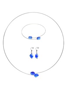 GeorGina Dámské šperkové sety ola, náhrdelníky, náramky a náušnice s modrými korálky