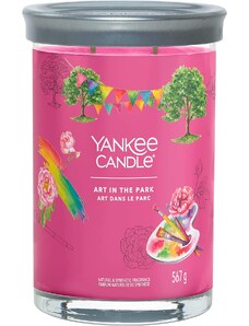 Yankee Candle vonná svíčka Signature Tumbler ve skle velká Art in the park 567g