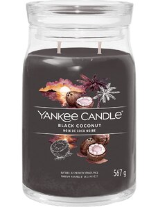 Yankee Candle vonná svíčka Signature ve skle velká Black Coconut 567g