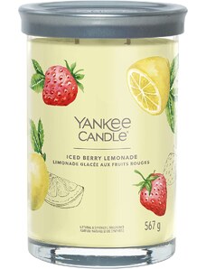 Yankee Candle vonná svíčka Signature Tumbler ve skle velká Iced Berry Lemonade 567g