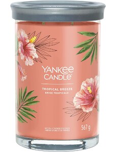 Yankee Candle vonná svíčka Signature Tumbler ve skle velká Tropical Breeze 567g