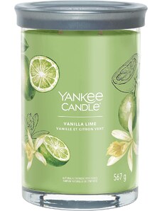 Yankee Candle vonná svíčka Signature Tumbler ve skle velká Vanilla Lime 567g