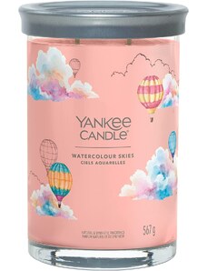 Yankee Candle vonná svíčka Signature Tumbler ve skle velká Watercolour Skies 567g