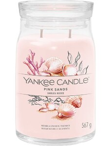 Yankee Candle vonná svíčka Signature ve skle velká Pink Sands 567 g