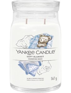 Yankee Candle vonná svíčka Signature ve skle velká Soft Blanket 567 g