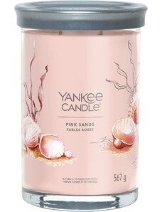 Yankee Candle vonná svíčka Signature Tumbler ve skle velká Pink Sands 567 g