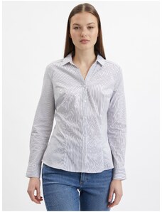 Orsay Modro-bílá dámská pruhovaná košile - Dámské