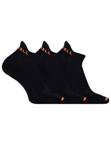 Unisex ponožky Merrell MEA33566T3B2 BLACK CUSHIONED COTTON LOW CUT TAB (3 packs)