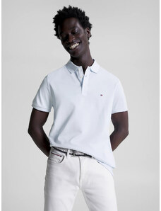 Tommy Hilfiger pánské světle modré polo Oxford