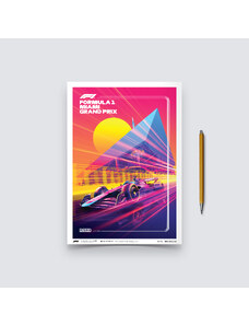 Automobilist Posters | Formula 1 - Miami Grand Prix - 2023, Mini Edition, 21 x 30 cm