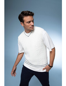 DEFACTO Regular Fit V-neck Pullover