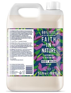 Přírodní sprchový gel Levandule Kanystr 5l Faith in Nature