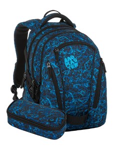 Studentský set BAGMASTER BAG 20 B žíhaně modrý