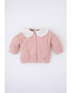 DEFACTO Baby Girls Big Collar Cardigan