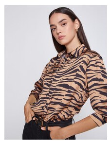 Koton Zebra Patterned Shirt