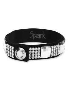 Spark Náramek se Swarovski Elements krystaly černý Monaco B4MESH2493CZCC Krystal