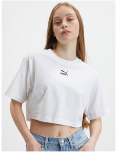 Bílý dámský crop top Puma Dare To - Dámské