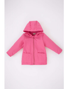 DEFACTO Baby Girls Water Repellent Combed Cotton Lined Hooded Coat