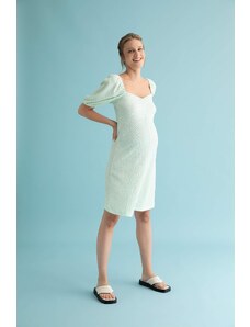 DEFACTO těhotenské šaty s polovičními balónovými rukávy pravidelného střihu