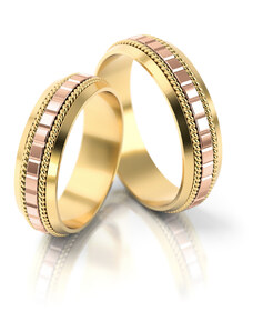 Linger Zlaté snubní prsteny 3068