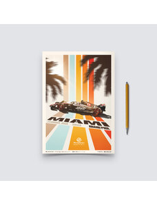 Automobilist Posters | MoneyGram Haas F1 Team - Miami - 2023, Mini Edition, 21 x 30 cm