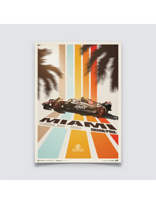 Automobilist Posters | MoneyGram Haas F1 Team - Miami - 2023, Limited Edition of 200, 50 x 70 cm