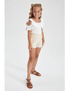 DEFACTO Girl Flexible Waist Wide Leg Shorts