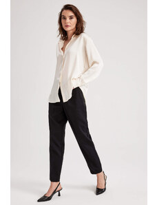 DEFACTO Slim Fit High Waist Trousers