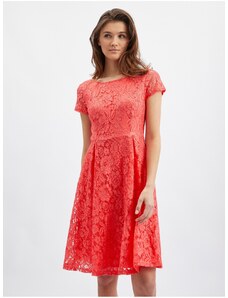 Růžové dámské krajkované šaty ORSAY