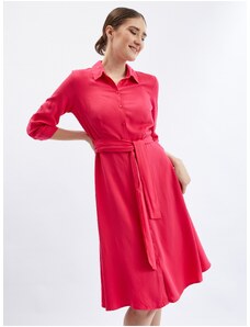 Orsay Tmavě růžové dámské košilové šaty - Dámské