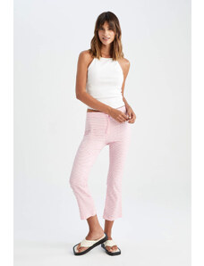 DEFACTO Crop Fit Cotton Trousers