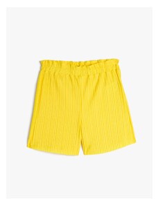 Koton Shorts with Pleated Elastic Waist. Comfortable fit.