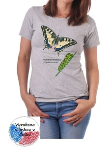 Dámské tričko Jožánek s motýlem - otakárek fenyklový