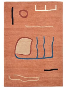 Barevný vlněný koberec Kave Home Llorell 160 x 230 cm