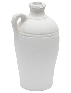 Bílá terakotová váza Kave Home Palafrugell 36 cm