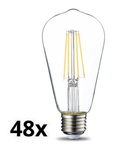 Výrobce po 1 ks SADA 48x LED Žárovka VINTAGE E27/4,3W/230V 2700K P5406