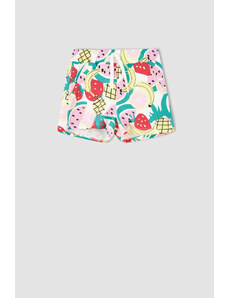 DEFACTO Girl Elasticated Waist Fruit Print Mini Short