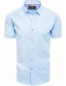 BASIC Světle modrá košile s krátkým rukávem