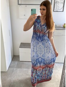 NoName Letní etno šaty MISSY modré M/L