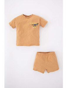 DEFACTO Baby Boy Slogan Printed 2-Piece Set