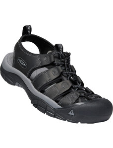 KEEN Pánské kožené sandály NEWPORT 1022247 black/steel grey 42