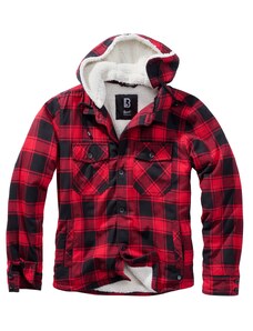 Lumberjacket bunda Brandit červená/černá