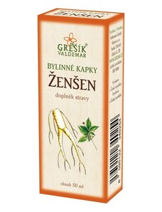 Grešík Ženšen bylinné kapky 50 ml