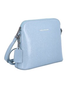 Kožená elegantní kabelka Famito 0078 modrá