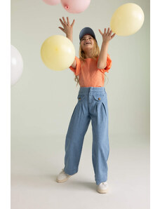 DEFACTO Girl Wide Leg Jean Trousers