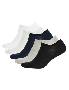 DEFACTO Men 5 Pack Cotton Sneaker Socks