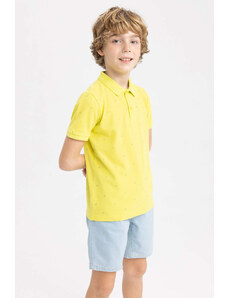 DEFACTO Boys Pique Short Sleeve Polo T-Shirt