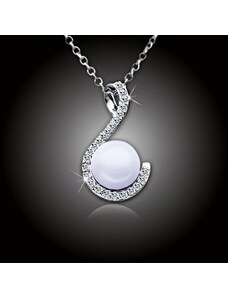 Elanis Jewel Perlový náhrdelník Pearl Wave White Pearl
