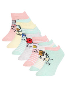 DEFACTO Girls 7-Pack Cotton Booties Socks